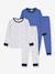 Pack of 2 Printed Cotton Pyjamas for Children, PETIT BATEAU blue - vertbaudet enfant 