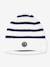 PETIT BATEAU striped beanie for children in knitted fabric with fleece lining navy blue - vertbaudet enfant 