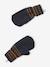 Striped Set for Boys: Beanie + Snood + Mittens/Gloves chambray blue+khaki - vertbaudet enfant 