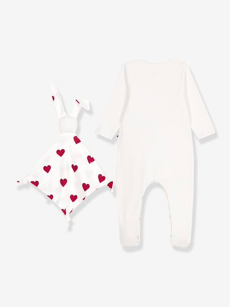 Ensemble cadeau naissance en velours white - vertbaudet enfant 
