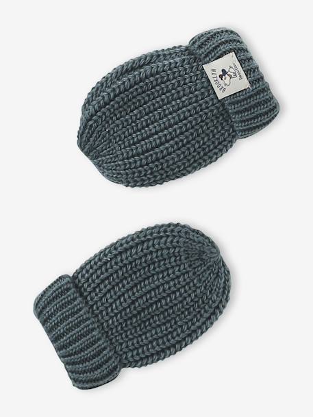 Beanie, Snood & Mittens Set for Babies green - vertbaudet enfant 