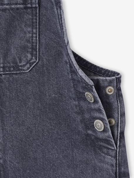 Wide-Leg Denim Dungarees for Girls black denim+denim grey+stone - vertbaudet enfant 