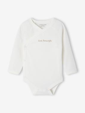 Bébé-Coffret semainier de 7 bodies naissance mixte avec messages