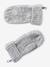 Beanie + Snood + Mittens Set in Shimmering Cable-Knit marl grey+PINK MEDIUM SOLID - vertbaudet enfant 