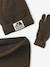 Boys' beanie + snood + mittens/gloves 'Outdoor' set grey blue+khaki - vertbaudet enfant 