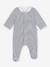 Velour Sleepsuit with Printed Collar, PETIT BATEAU navy blue - vertbaudet enfant 