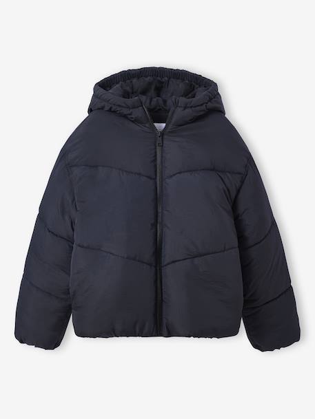 Lightweight Hooded Jacket for Girls, JONEN black - vertbaudet enfant 