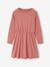 Dress & Quilted Jacket Set for Girls anthracite+dusky pink - vertbaudet enfant 
