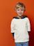 Hooded 2-in-1-Effect Sweatshirt with Print, for Boys ecru - vertbaudet enfant 