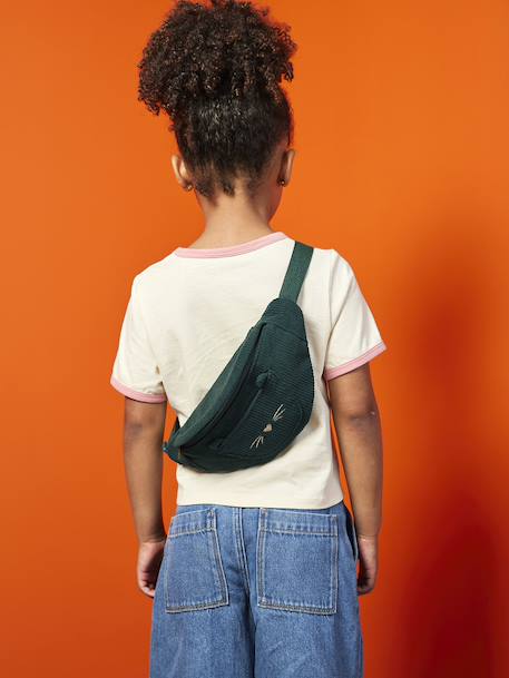 Sac banane animation poche chat fille bleu pâle+blush+double stone+multicolore+rose+vert de gris - vertbaudet enfant 