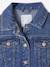 Veste jean fille personnalisable bleu clair+bleu moyen - vertbaudet enfant 