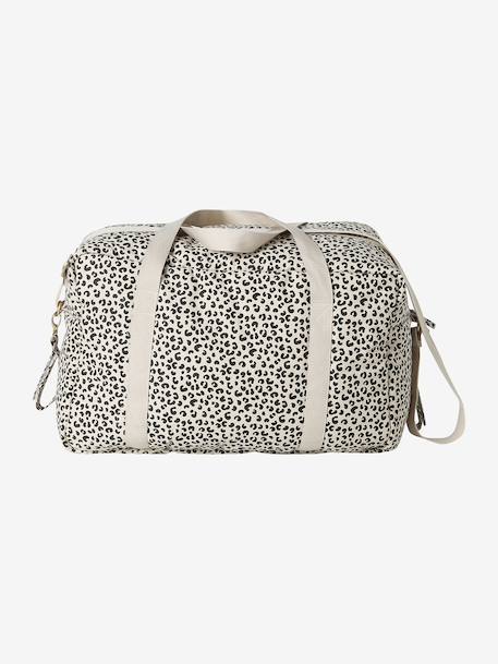 Leopard Changing Bag, Canvas Club printed beige - vertbaudet enfant 