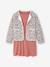 Dress & Quilted Jacket Set for Girls anthracite+dusky pink - vertbaudet enfant 