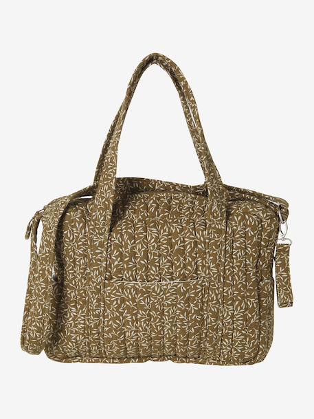 Sac à langer en gaze de coton JOIOSA beige imprimé+bleu nuit+bronze+écru - vertbaudet enfant 