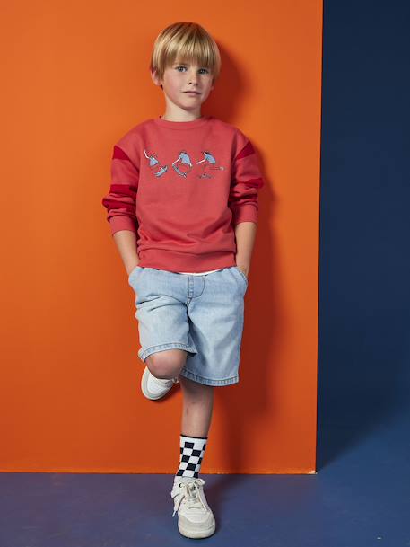 Skateboard Sweatshirt for Boys red - vertbaudet enfant 
