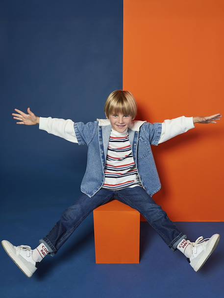 Shirt with Layered Effect for Boys double stone - vertbaudet enfant 