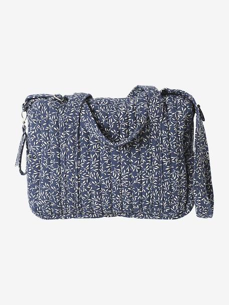 JOIOSA cotton muslin changing bag bronze+ecru+night blue+printed beige - vertbaudet enfant 