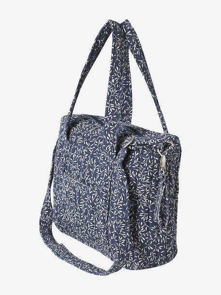 JOIOSA cotton muslin changing bag bronze+ecru+night blue+printed beige - vertbaudet enfant 