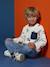 Tee-shirt manches longues HAPPY LA imprimé garçon blanc imprimé - vertbaudet enfant 