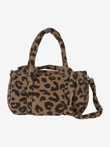 Changing Bag, Baby Roll in Plush Fabric BEIGE LIGHT SOLID+coffee - vertbaudet enfant 
