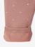 Fleece Trousers for Baby Girls old rose+rose+WHITE MEDIUM ALL OVER PRINTED - vertbaudet enfant 