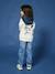 Hooded 2-in-1-Effect Sweatshirt with Print, for Boys ecru - vertbaudet enfant 