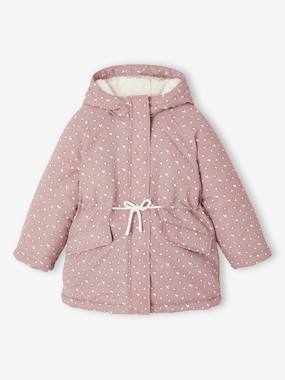 Parka fille à capuche 3 en 1 parka + veste matelassée - vertbaudet enfant