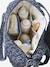 JOIOSA cotton muslin changing bag bronze+ecru+night blue+printed beige - vertbaudet enfant 