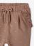 Fleece Trousers for Baby Girls old rose+rose+rust+WHITE MEDIUM ALL OVER PRINTED - vertbaudet enfant 