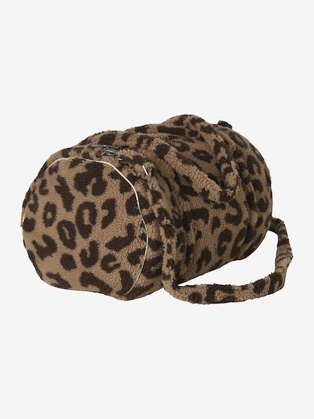 Changing Bag, Baby Roll in Plush Fabric BEIGE LIGHT SOLID+coffee - vertbaudet enfant 