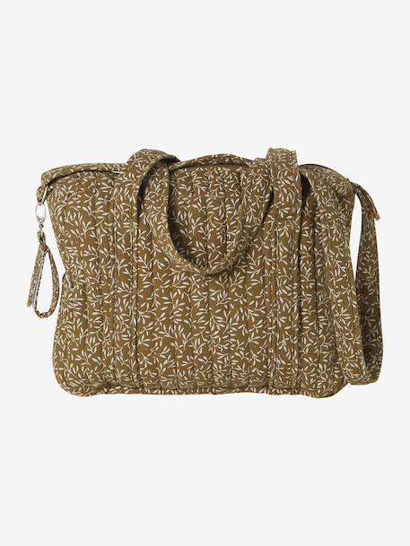 JOIOSA cotton muslin changing bag bronze+ecru+night blue+printed beige - vertbaudet enfant 