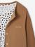 Ensemble fille cardigan et robe imprimée fleurs camel+vert de gris - vertbaudet enfant 