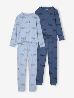 -Lot de 2 pyjamas garçon requin