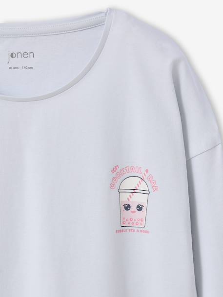 Pack of 2 Pyjamas for Girls, JONEN sky blue - vertbaudet enfant 