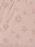 Doudoune à capuche fille doublée maille polaire anthracite+or+rose poudré - vertbaudet enfant 