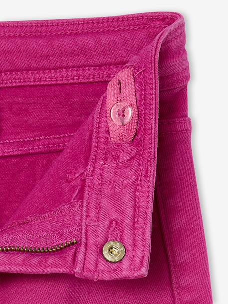 Wide-leg cargo trousers for girls fuchsia - vertbaudet enfant 