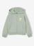 Girls' hooded sports zip-up sweatshirt navy blue+rose+sage green - vertbaudet enfant 