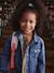Veste jean fille personnalisable bleu clair+bleu moyen - vertbaudet enfant 