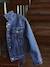 Veste jean fille personnalisable bleu clair+bleu moyen - vertbaudet enfant 