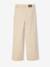 Wide-Leg Corduroy Trousers for Girls, JONEN anthracite+ecru - vertbaudet enfant 