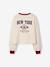 Cropped T-Shirt with Motif on the Back for Girls, JONEN ecru+vanilla - vertbaudet enfant 