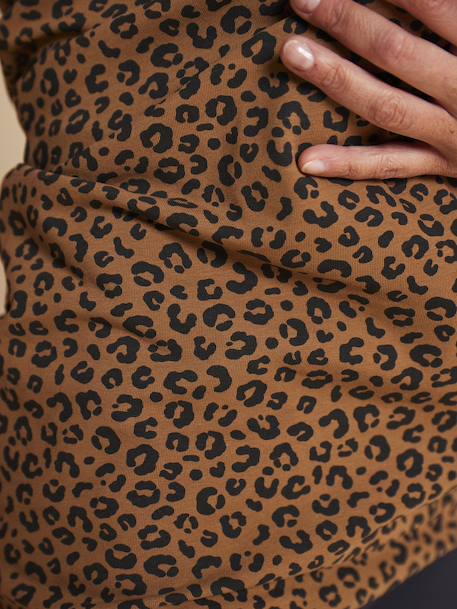 Belly band for pregnant women leopard print ENVIE DE FRAISE taupe - vertbaudet enfant 