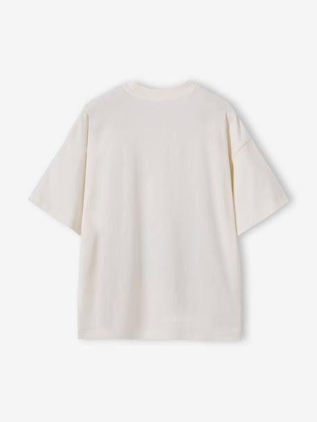 Oversized Photo-print T-Shirt, JONEN ecru - vertbaudet enfant 