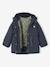 Hooded 3-in-1 Parka + Lightweight Jacket for Girls dusky pink+navy blue - vertbaudet enfant 