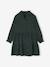 Polka Dot Dress in Cotton Gauze for Girls fir green+plum+sage green - vertbaudet enfant 