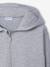 Zip-Up Hooded Sweatshirt for Girls, JONEN marl grey - vertbaudet enfant 