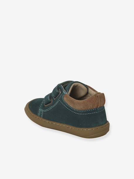 Chaussures premiers pas bébé velcro beige+bleu+bleu électrique+chocolat+lot beige+lot marron+lot vert+marron+ocre+vert+vert sauge - vertbaudet enfant 