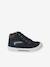 High-Top Leather Shoes for Boys brown+navy blue - vertbaudet enfant 