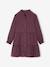 Robe fille en gaze de coton imprimée pois irisés prune+vert sapin+vert sauge - vertbaudet enfant 