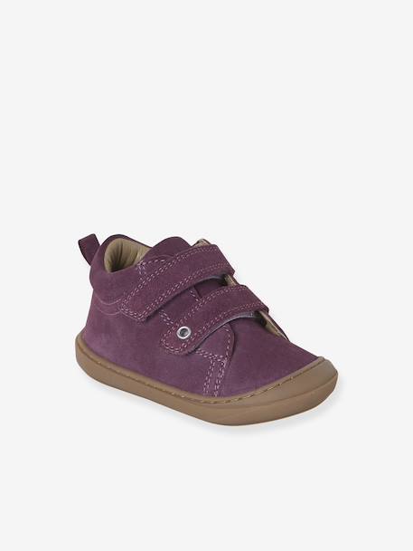 Soft Leather Ankle Boots for Babies, Designed for First Steps bronze+dusky pink+gold+mauve+printed beige+printed blue+printed green+printed pink+rose+rosy+set pink+turquoise - vertbaudet enfant 